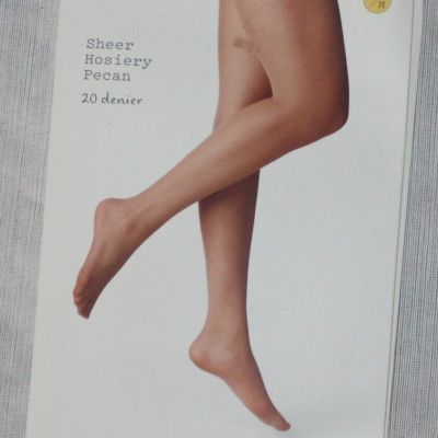 A Day Tights Sheer Hosiery S/M  1 Pair - 20 Denier - Pecan